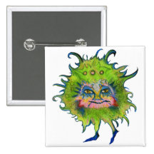 Colourful Green Germ Pins