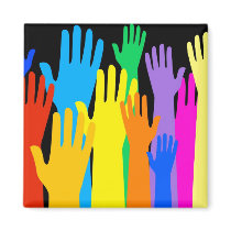 Colourful Hands Magnet