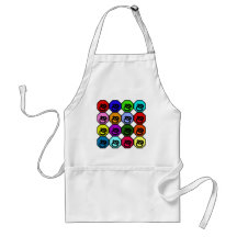 Colourful Happy New Year of the Snake Pop Art Apron