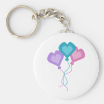 Colourful Heart Balloon Key Chains