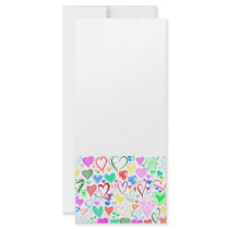 Colourful Hearts 2 Custom Rack Card