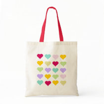 Colourful Hearts Tote Bags