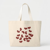 colourful hearts bag