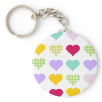 Colourful Hearts Key Chains