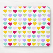 Colourful Hearts Mousepads
