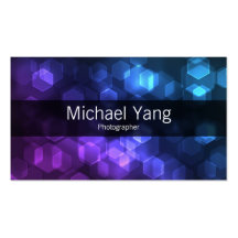 Colourful Hexes Business Cards
