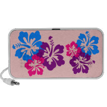 Colourful Hibiscus Graphics Notebook Speaker