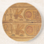 Colourful hieroglyphics, Karnak Temple, Honey Bee Drink Coaster