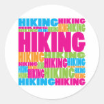 Colourful Hiking Sticker