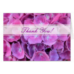 Colourful Hydrangea Flowers Thank you Card