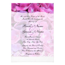 Colourful Hydrangea Flowers Wedding Invitation