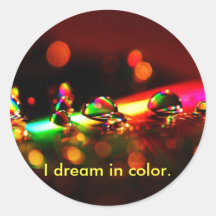 colourful, I dream in colour. Stickers