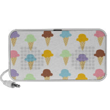 Colourful Ice Cream Cones Laptop Speaker