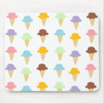 Colourful Ice Cream Cones Mousepad