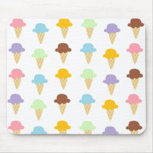Colourful Ice Cream Cones Mousepad