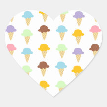 Colourful Ice Cream Cones Sticker