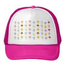 Colourful Ice Cream Cones Trucker Hat