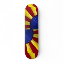 Colourful Interior design of inflated hot air ball Skateboard Deck