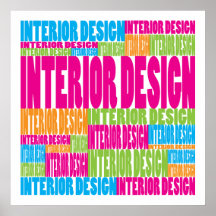 Colourful Interior Design Poster