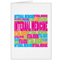 Colourful Internal Medicine Greeting Cards