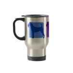 Colourful Irish Terrier Silhouettes Travel Mug