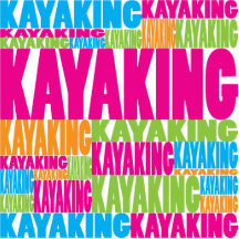 Colourful Kayaking Photo Cutout