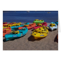 Colourful Kayaks Cards