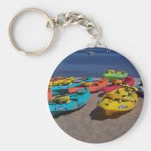 Colourful Kayaks Key Chain