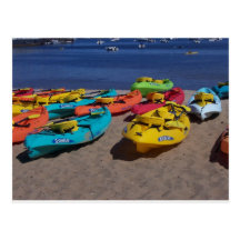 Colourful Kayaks Postcards