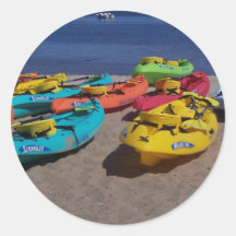 Colourful Kayaks Stickers