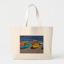 Colourful Kayaks Tote Bags