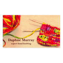 Colourful Knitting Business Card