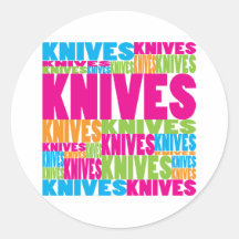 Colourful Knives Sticker