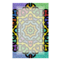 Colourful Knotwork Blank Stationery