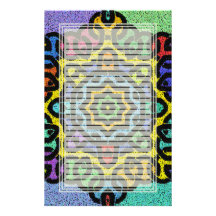 Colourful Knotwork Lined Stationery