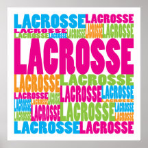 Colourful Lacrosse Posters