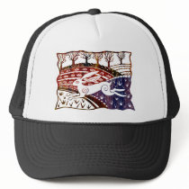 Colourful Leaping Hare Mesh Hat