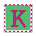 Colourful Letter 'K' - Magnet