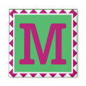 Colourful Letter 'M' - Magnet