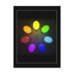 Colourful light bulbs - Postcard