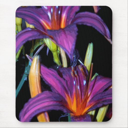 Colourful Lillies Mousepad