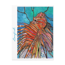 Colourful Lionfish "Stained Glass" Style Art!