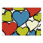 Colourful Love Hearts Greeting Cards