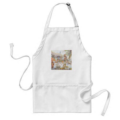 Colourful Mad Hatter's Tea Party Apron