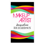 Colourful Makeup Artist Business Cards