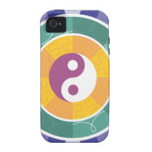 Colourful Mandala Ying Yang Designs Gifts Case-Mate iPhone 4 Cover