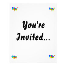 Colourful map of the United States of America Invitation