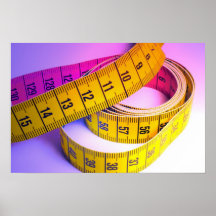 Colourful measuring tape poster