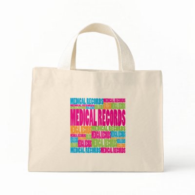 Colourful Medical Records Tote Bags by busybees