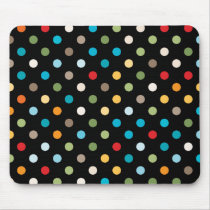 Colourful Medium Polka Dot Mousepad mousepads